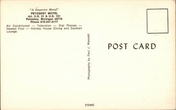 Petoskey Motel (Superior Motel, Petoskey Motor Court) - Vintage Postcard (newer photo)